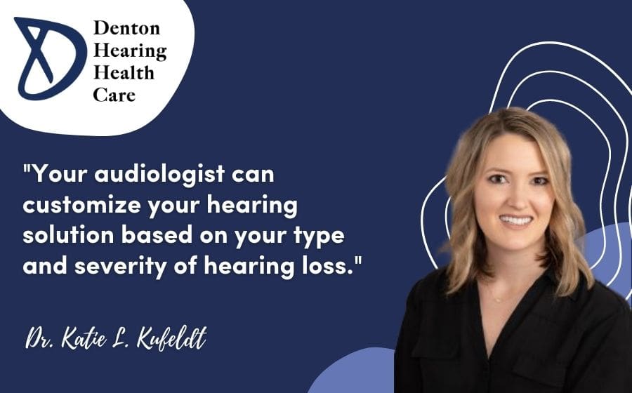 "Your audiologist can customize your hearing solution based on your type and severity of hearing loss."